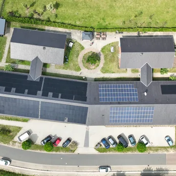 Luftbild der Geschäftsstelle in Wustrow